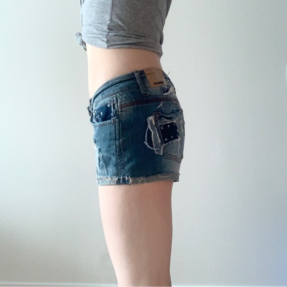 Mid Rise Vintage Ripped Denim Shorts - Picture 2 of 10